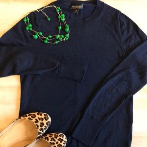 Banana Republic navy blue merino wool sweater